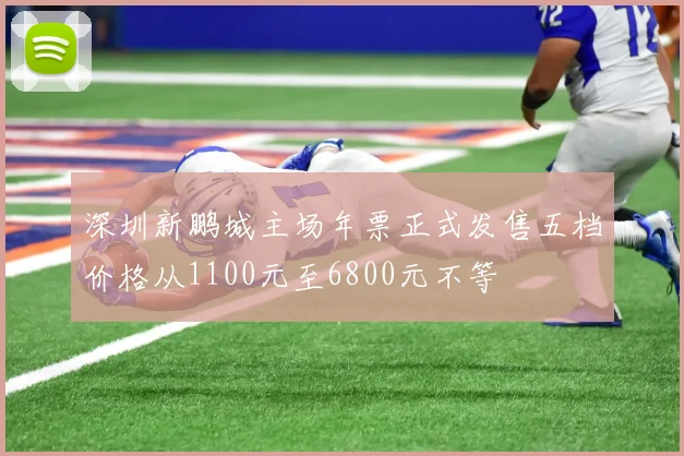 深圳新鹏城主场年票正式发售五档价格从1100元至6800元不等